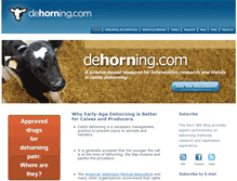 Tablet Screenshot of dehorning.com